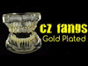 14K Gold Plated Premium CZ Top Teeth Vampire Fang Grillz
