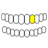 10 925 Sterling Silver Single Cap Claw Marks Laser Engraved Single Cap Grillz (Choose Tooth)