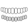 10 Bottom 925 Sterling Silver Diamond-Cut Diamond Dust Custom Grillz