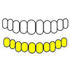 10 Bottom Gold Plated Solid 925 Sterling Silver Permanent Cuts Perm Custom Grillz