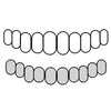 10 Bottom-Si 925 Sterling Silver Real Natural Diamonds Custom Grillz