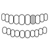 10 Real 10K White Gold Single Cap Custom Grillz (Choose Any Tooth)