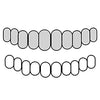 10 Top 925 Sterling Silver Diamond Dust With White Border Custom Grillz