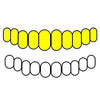 10 Top Gold Plated Solid 925 Sterling Silver Permanent Cuts Perm Custom Grillz