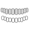 10 Top Real 925 Sterling Silver Custom Grillz Diamond Dust Starburst Cuts Teeth Grill