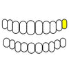 10K Gold Cap Diamond-Dust Diamond Cut Single Custom Grillz (Choose Tooth)