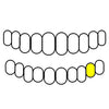 10K Gold Cap Diamond-Dust Diamond Cut Single Custom Grillz (Choose Tooth)