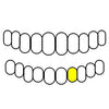 10K Gold Cap Diamond-Dust Diamond Cut Single Custom Grillz (Choose Tooth)