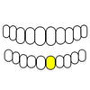 10K Gold Cap Diamond-Dust Diamond Cut Single Custom Grillz (Choose Tooth)