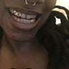 10K Gold Double Cap Heart Cutout & Open Face Tooth Custom Grillz