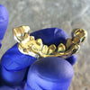 10K Gold Natural Diamonds w/ Diamond Cuts Custom Grillz