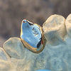 10K Gold or 14K Gold Single Canine Vampire Fang Tooth Two-Tone w/Diamond Dust