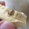 10K Gold Polynesian Engraved Custom Single Tooth Cap Grillz