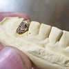 10K Gold Polynesian Engraved Custom Single Tooth Cap Grillz