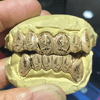 10K Gold Polynesian Laser Engraved Custom Grillz