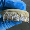 10K Gold Two-Tone Diamond-Cut Diamond Dust Custom Grillz