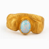 10K Gold w/ Opal Gem Single Cap Custom Grillz (Choose Any Tooth)