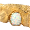 10K Gold w/ Opal Gem Single Cap Custom Grillz (Choose Any Tooth)