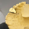 10K or 14K Gold Open Face Tooth Cap Diamond Dust (Choose Tooth)