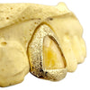 10K or 14K Gold Open Face Tooth Cap Diamond Dust (Choose Tooth)