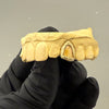 10K or 14K Gold Open Face Tooth Cap Diamond Dust (Choose Tooth)