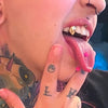 10K or 14K Gold Single K9 Vampire Fang Single Tooth Custom Grillz