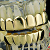 10K Solid Gold Plain Teeth Grillz Set