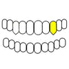 10K Top Left Hand 10K Gold or 14K Gold Vampire Fang Canine Teeth Custom Grillz