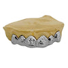 10K White Gold Starburst Cut Custom Grillz