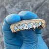 10K White Gold Starburst Cut Custom Grillz