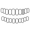 11 / I Diamonds Real Diamonds 925 Sterling Silver Single Cap Custom Grillz (Choose Any Tooth)