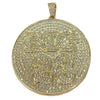 14K Gold Finish  "Big 23" Huge Jumbo Medallion Pendant