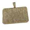 14K Gold Finish "Billion Dollar Mindset" Jumbo Pendant