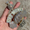 14k Gold Finish "Get Money 1st" Cash Fist Jumbo Pendant