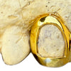 14K Gold Open Face Single Cap Custom Grillz (Choose Tooth)