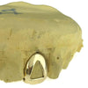 14K Gold Open Face Single Cap Custom Grillz (Choose Tooth)