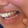 14K Gold Open Face Single Cap Custom Grillz (Choose Tooth)