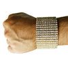 14K Gold Plated 12 Row Pharaoh Bracelet 9.25"