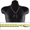 14K Gold Plated 24" x 5MM Cuban Curb Chain Necklace