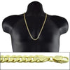 14k Gold Plated 30" x 5MM Cuban Curb Chain Necklace