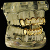 14k Gold Plated 4 Full Open Face Grillz Set