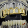 14K Gold Plated 4 Open Face Top Teeth Vampire Fangs Grillz