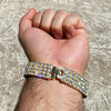 14k Gold Plated 4-Row Pharaoh Bracelet 8"