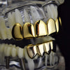 14K Gold Plated 6 Top 4 Bottom Plain Grillz Set