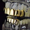 14K Gold Plated 6 Top 4 Bottom Plain Grillz Set