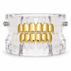 14k Gold Plated 6 Top and 6 Bottom Teeth Cartel Grillz Set