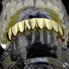 14K Gold Plated 8 Bottom Teeth Eight Tooth Plain Grillz
