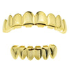 14K Gold Plated 8 on 6 Teeth Grillz Set