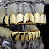 14K Gold Plated 8 on 6 Teeth Grillz Set
