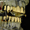 14K Gold Plated 8 on 8 Teeth Vampire Fangs Grillz Set